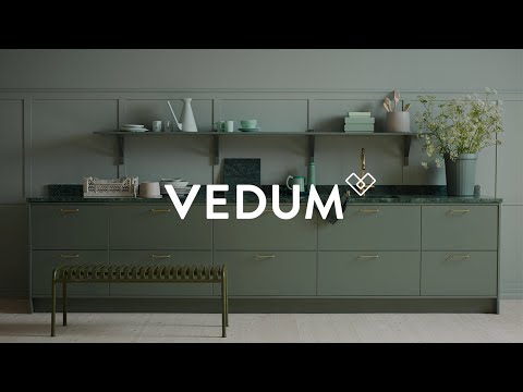 Vedum Kök & Bad - Rogivande och stilrent kök i gröna toner