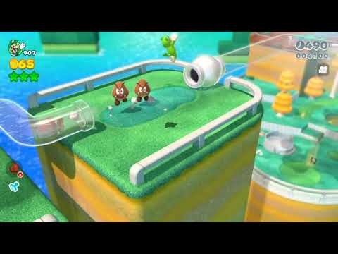 Super Mario 3D World (Switch) 1-1 100% Speedrun - Time: 38 (Former WR)