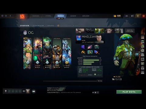 dota2core MinD_ContRoL Nature's Prophet - OG vs Nigma