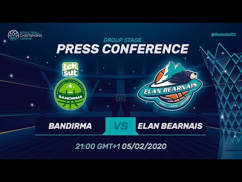 Teksüt Bandirma v EB Pau-Lacq-Orthez - Press Conference - Basketball Champions League 2019-20