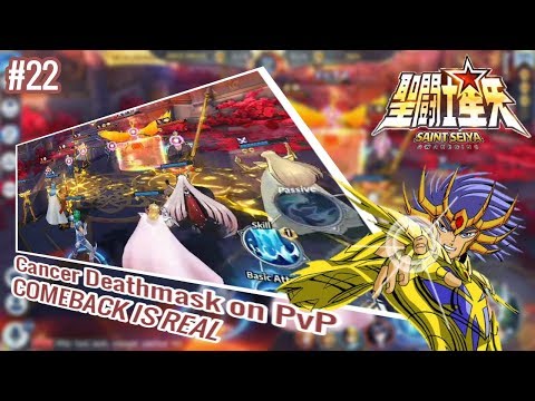 CANCER DEATHMASK on PvP Battle (Galactic Duel Season 7) - Saint Seiya Awakening