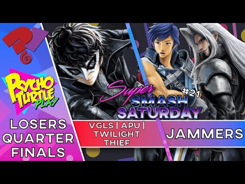 Super Smash Saturday #21 - Jammers vs VGLS/APU | Twilight Thief / Losers Quarters