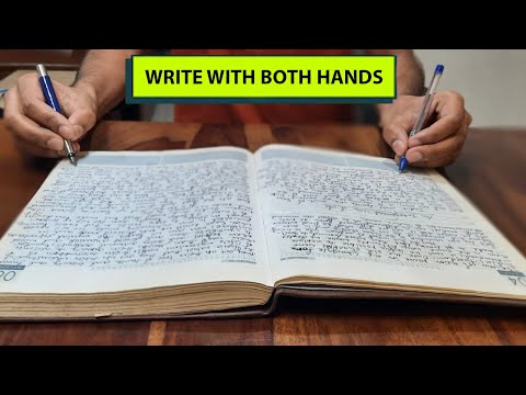 How To Write With Both Hands | Ambidexterity | How to Become Ambidextrous