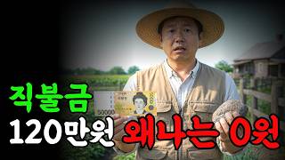 직불금 알면 120만원 모르면 0원 받아요 #직불금신청 #농사 #농업정보