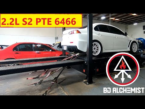 EVO X Darton Sleeves 2.2L big bore GSC S2 Pte 6466 Stock ECU tephra V3 Flex Tune