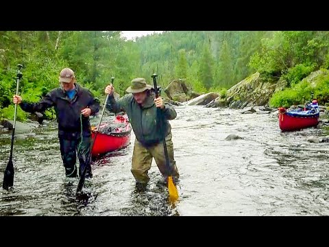 Two Brothers Alone in the Wilderness Ep 5 - The Hard Journey Out - Up River Treck - Canoe Camping