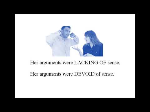 Void Devoid Avoid Avid