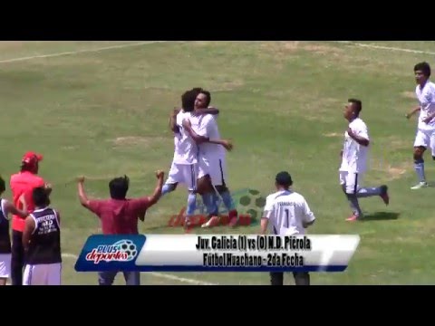 JUV. GALICIA (1) vs (0) N.D. PIÉROLA - 2DA FECHA - FÚTBOL HUACHANO 2016.