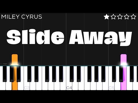 Miley Cyrus - Slide Away | EASY Piano Tutorial