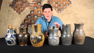 preview picture of video 'Group of Antique Southwestern Pennsylvania Stoneware Pitchers'