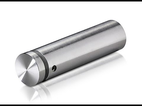 1'' Diameter X 2-1/2'' Barrel Length, (304) Stainless Steel Brushed Finish. Easy Fasten Standoff (For Inside / Outside use) Tamper Proof Standoff [Required Material Hole Size: 7/16'']