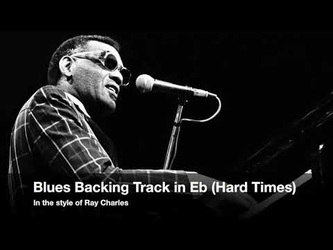 Blues Backing Track in Eb. In the style of Ray Charles (Hard Times)