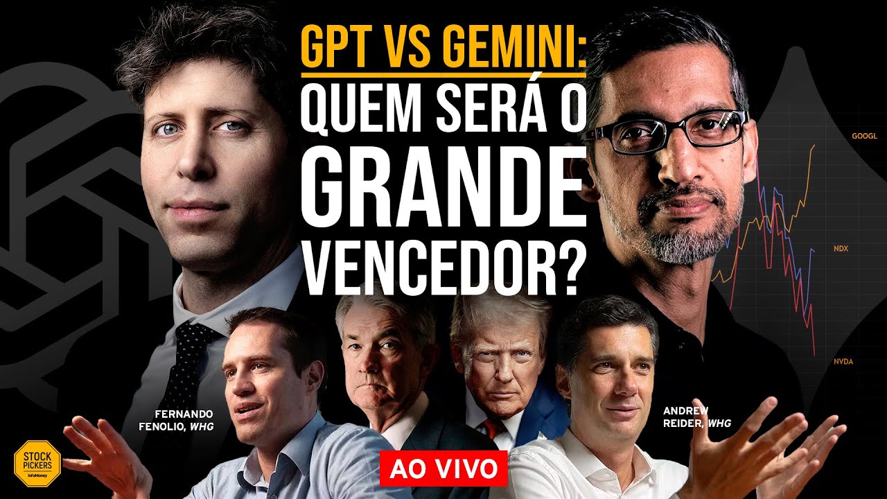 🚨 [AO VIVO] GOOGLE VS OPEN AI, FED SOB PRESSÃO E FIM DAS GUERRAS: MERCADO ESTÁ SEM RUMO?