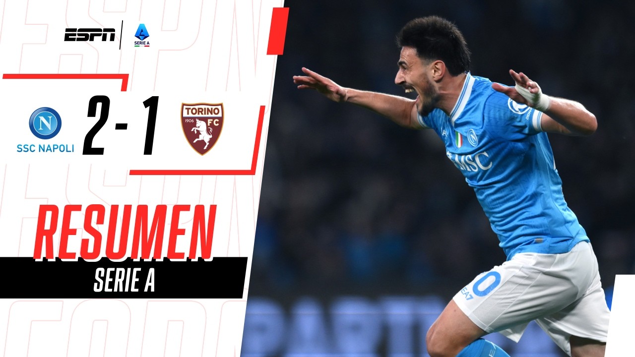 NAPOLI GANÓ DE LOCAL Y LE METE PRESIÓN AL SEGUNDO PUESTO DEL MILAN | Napoli 2-1 Torino | RESUMEN