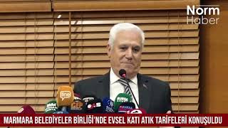 Marmara Belediyeler Birliği’nde Evsel Katı Atık tarifeleri konuşuldu