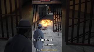 Nasty evil gangster man attacked me after I looked at him when I spawned in… #gtaonline #evil #fire