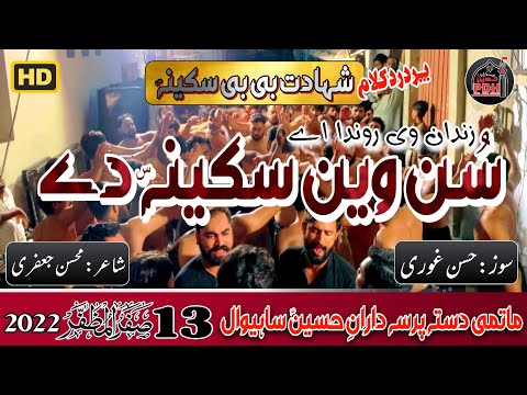 Zindan V Ronda Ay Sun Veen Sakeena Dy | PDH | Sahiwal Azadari | 13 Safar | 2022 | New Noha | HD