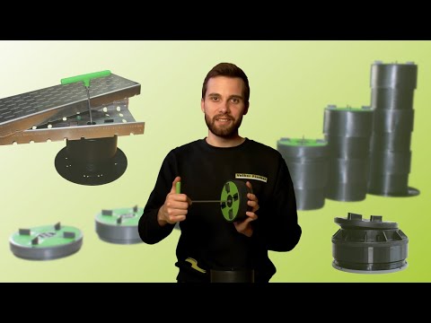 Verstellbare Stelzlager für die Verlegung von Keramikplatten auf Terrassen und Balkonen | VOLFI.de