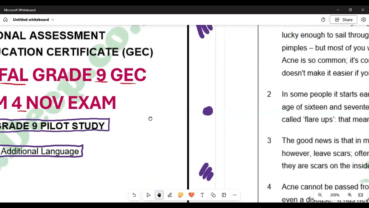 English Fal Grade 9 GEC Term 4 November 2023