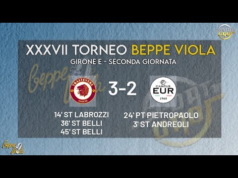 XXXVII Torneo Beppe Viola: Trastevere - Campus Eur 3 - 2