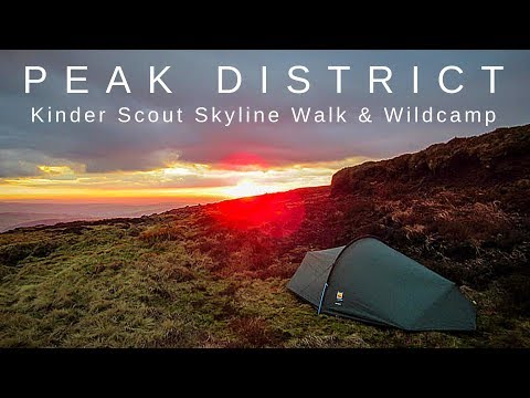 Peak District Kinder Scout Skyline walk & wildcamp
