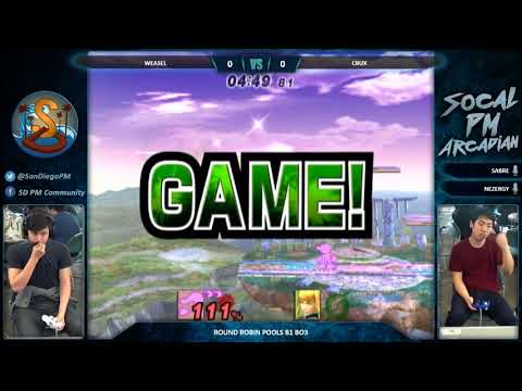 SoCal PM Arcadian 7 - Weasel (GW) vs. TSC | Crux (ZSS) - PM RR B1 - Smash Project M