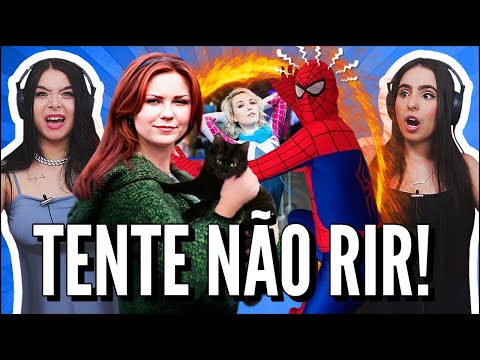 JOVENS REAGEM A MEMES CURIOSOS DO UNUSUAL MEMES - TENTE NÃO RIR - HOMEM ARANHA TÁ DIFERENTE
