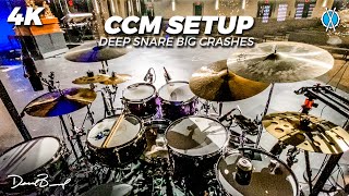 Playing a CCM Drum Setup! (Kinda) // Drum Vlog