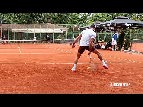 Novak Djokovic Practice in Belgrade 2025 | Court Level View