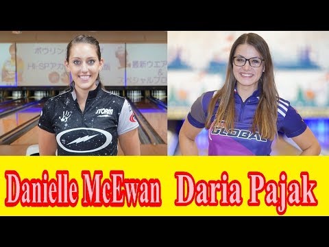 Danielle McEwan & Daria Pajak Bowling release Super slow motion【ボウリング】