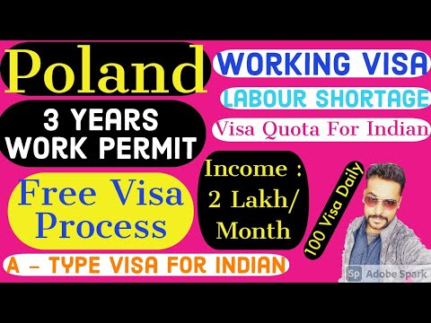 Apply Poland Work Visa  || Get Poland Work Permit from India || Visit Poland for work || Poland Video