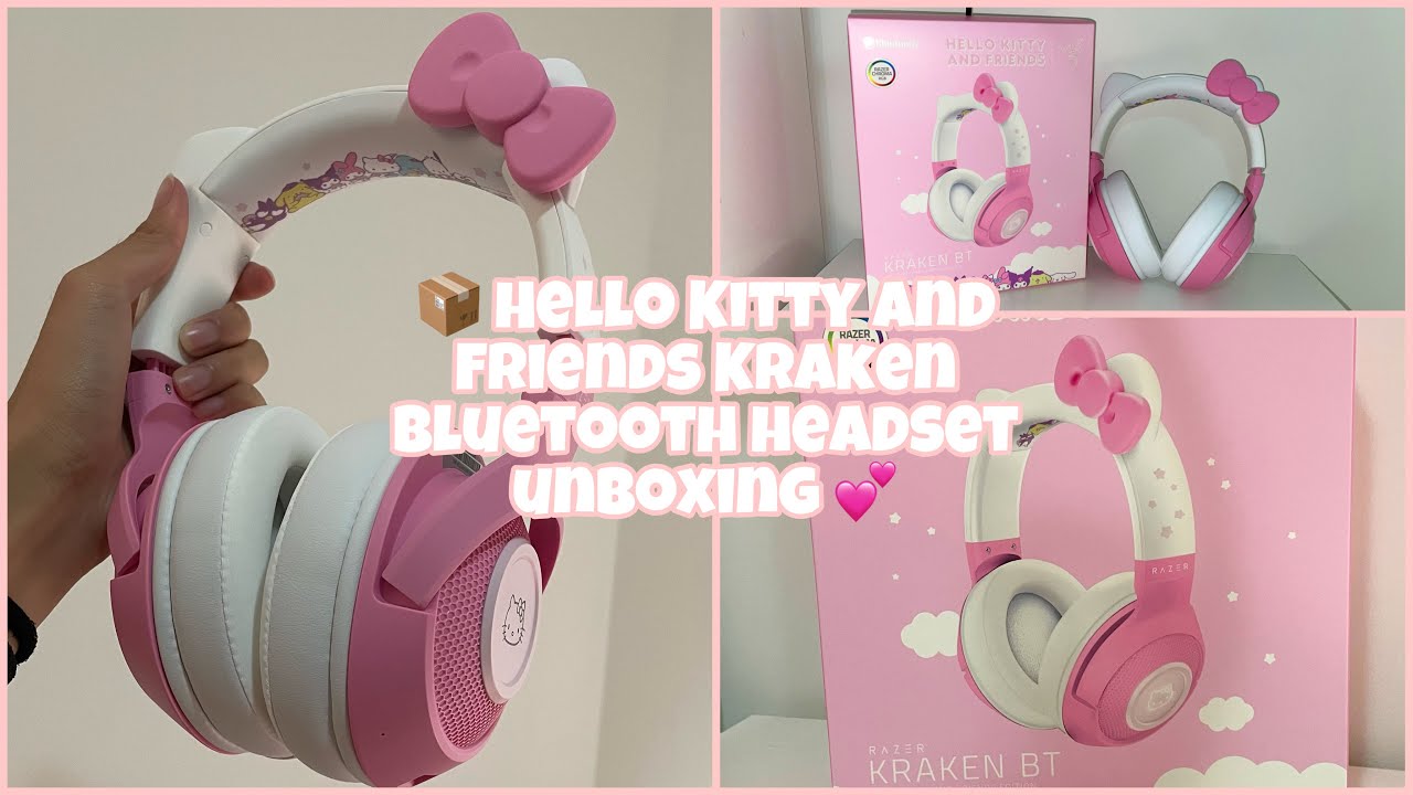 💕 Hello Kitty and Friends Razer Kraken Bluetooth headset unboxing 📦