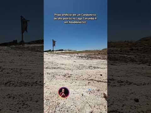 Praia artificial de um Condomínio de alto padrão no Lago Corumbá 4 em Alexânia/GO