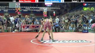 Cadet 120 - Dylan Thurston (Illinois) vs. Mason Daugherty (Ohio) Cadet 120 - Dylan Thurston (Illinois) vs. Mason Daugherty (Ohio)