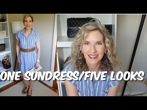 ONE SUNDRESS, FIVE LOOKS! Fashion over 50 | Easy style...