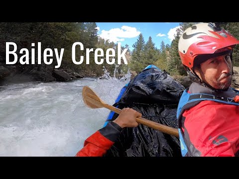 Dangerous? | SOLO Pack Rafting a Class V Creek | Bailey Creek Colorado