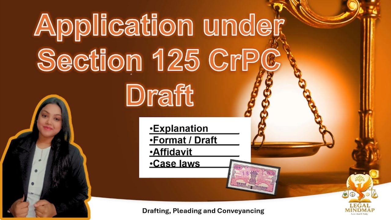 Application Under Section 125 CRPC Draft
