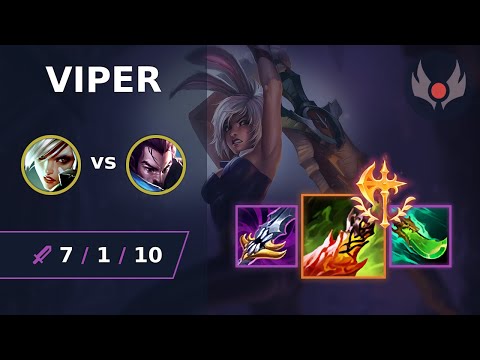 [ Viper ] Riven TOP vs Yasuo | NA GRANDMASTER | LOL Season 2024