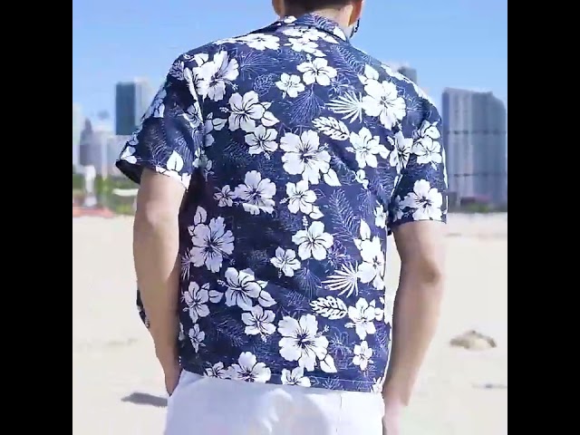 Vídeo relacionado con King Kameha Funky Camisa-Hawaiana, Manga-Corta, Flamingo-Melon, Turquesa, S