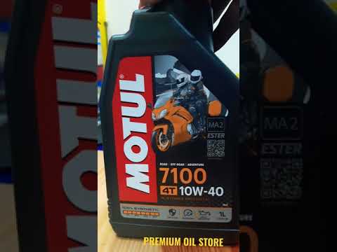 MOTUL 7100 4T 10w40 100% Synthetic Motorcycle Oil #shorts