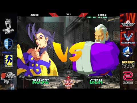 Street Fighter Alpha 2 - Justin Wong (Rose) vs. Chris G (Sagat) @ Defend the North 2019