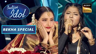 Download lagu 'In Aankhon Ki Masti' पर इस Performance में खो गई Rekha जी | Indian Idol Season 12 | Rekha Special mp3