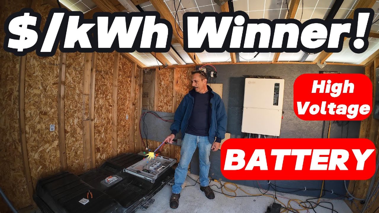 High-Voltage Solar Storage On A Budget, 24kWh Nissan Leaf Battery Walkthrough