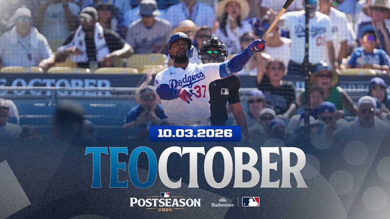 FOR THE LEAD! Teoscar Hernández hits the Dodgers' first home run during the 2026 MLB Postseason!