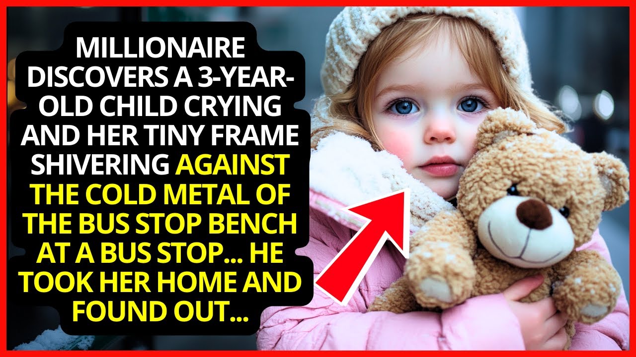 Millionaire Discovers The Heartbreaking Truth About A 3-Year-Old Child Crying At A Bus Stop...