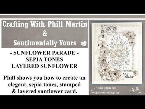 Elegant Sepia Tones Layered Sunflowers Project