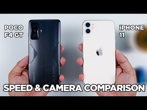 Xiaomi POCO F4 GT vs iPhone 11 SPEED TEST & CAMERA Comparison | Zeibiz