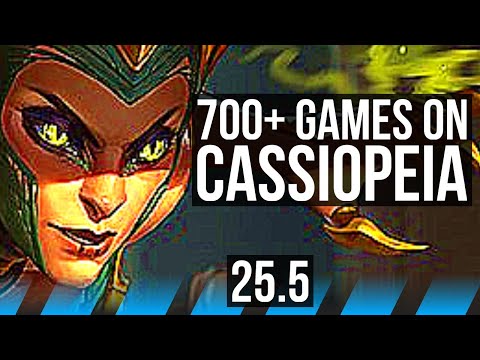 CASSIOPEIA vs VIEGO (MID) | 10/1/7, Rank 7 Cassio, 700+ games, Dominating | KR Challenger | 25.5