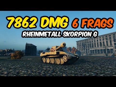 7,9k dmg & 6 frags - Rheinmetall Skorpion G - World of Tanks
