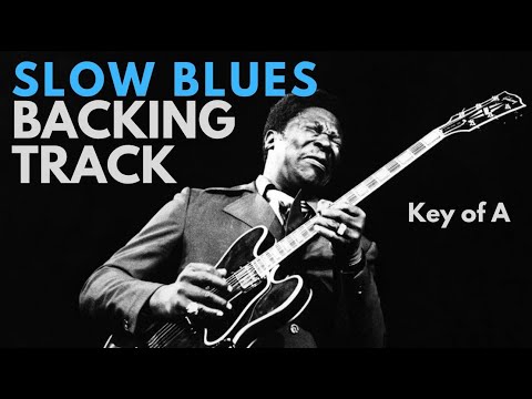 Slow Blues Backing Track in A | 40bpm | 6/8 time